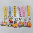 thumbnail image 5 of LLavero de Bob Esponja con figuras de dibujos animados, colgante de bolsa de coche, llavero de pareja, Patricio, Calamardo, tentáculos, regalo de juguetes para niños, 5 of 5