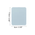 thumbnail image 2 of Vocoste 1 Pc Women Square Compact Mirror Cosmetic Mirror for Travel Vacation Blue Plastic Glass Mirror, 2 of 3