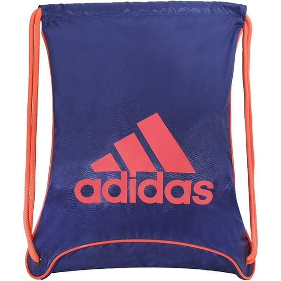 adidas Bolt Sackpack, Blast Purple/Pink Zest, 18 x 14 1/4-Inch