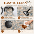 thumbnail image 3 of Roomisland 2'x4' Runner Rug, Washable Non Slip Low Profile Rug with Rubber Backing for Kitchen, Entryway, Laundry Room, 3 of 7