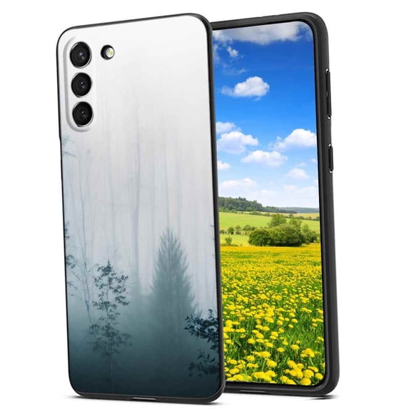 Foggy-Forest-jpg Phone Case, Degined for Samsung Galaxy S21 FE Case Men Women, Flexible Silicone Shockproof Case for Samsung Galaxy S21 FE