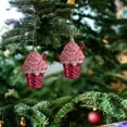 thumbnail image 6 of Luoshdecor Glitter Christmas Hanging Decorations 2025, Cartoon Bear Snowman Donumt Lollipop Ice Cream Shape Ornaments,for for Home, Party, DIY Crafts, 6 of 6