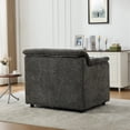 thumbnail image 6 of HOQBN 38" Oversized Accent Chair,Chenille Upholstered Living Room Chairs,Modern Arm Chair for Living Room, Bedroom,Gray, 6 of 8