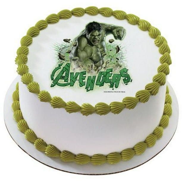 The Avengers the Hulk Personalized Edible Cake Image