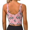 thumbnail image 4 of Picia Valentine'S Day Panda Sports Bra for Women,Padded Strappy Sports Bras Medium Support Yoga Bra with Removable Cups,Running Yoga Bra-XX-Large, 4 of 9