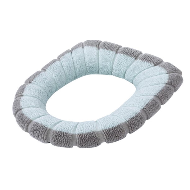 Inteprter Alfombrilla para asiento de inodoro, almohadilla suave, alfombrilla lavable para armario, cojín más cálido, accesorios de baño Juegos de accesorios de baño No.01 Inteprter HA001085-01
