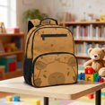 thumbnail image 2 of Jeiento Cute Capybara Toddler Backpack for 2-6 Year Old Kids, 13.5 Inch Preschool Bag for Boys & Girls, Lightweight School Backpack with Pockets, 2 of 7