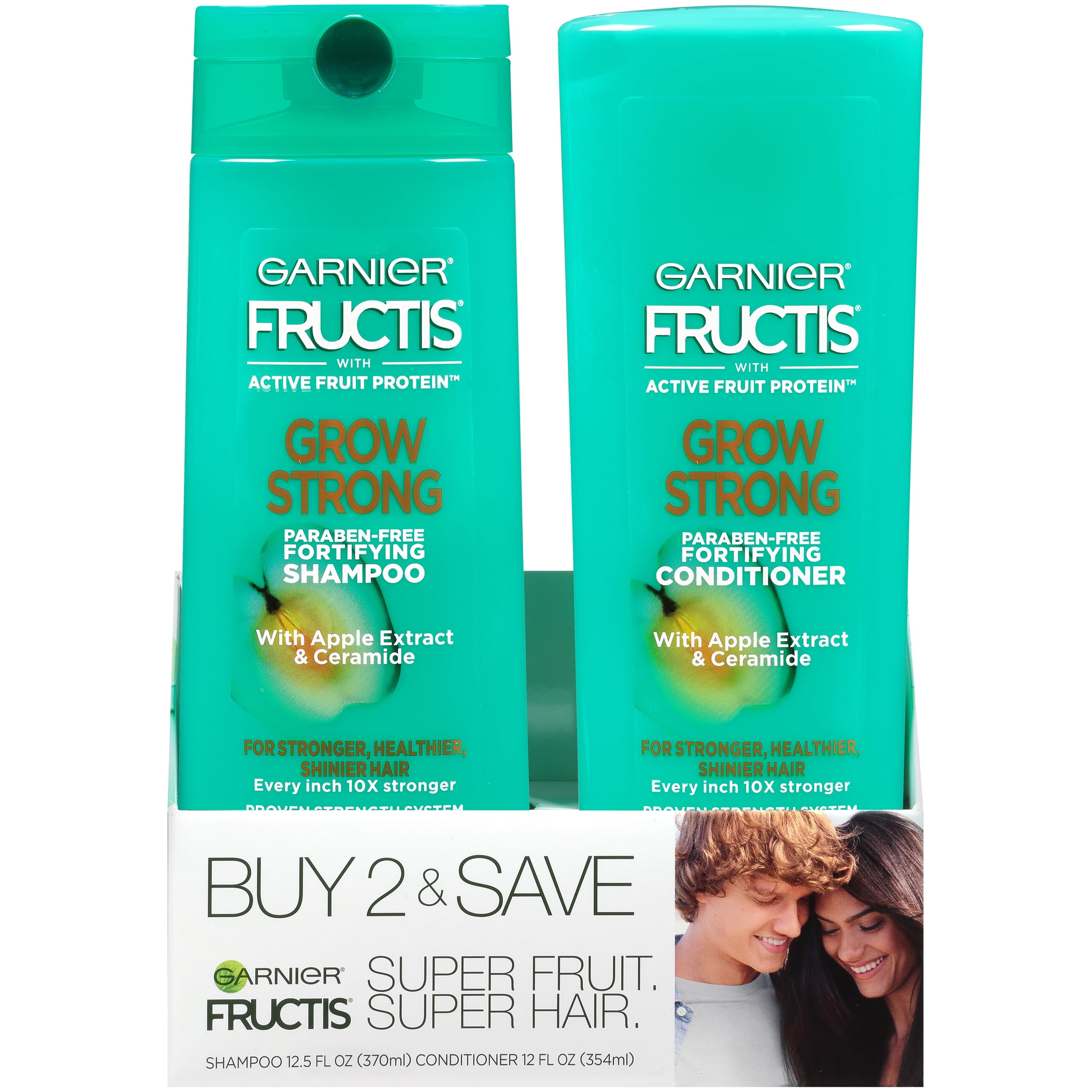 Garnier Fructis Grow Strong Shampoo & Conditioner 2 pack, 2 COUNT Walmart.com