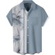 thumbnail image 2 of Camisas casuales lisas a rayas para hombres, ropa con estampado 3D, camisas hawaianas de playa, blusas Y2K de manga corta, ropa vintage, blusa con solapa, 2 of 5