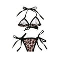 thumbnail image 3 of Douhoow Baby Girls Leopard Swimwear Summer Infant Beachwear Baby Swimsuit Girls Bathing Suit, 3 of 9
