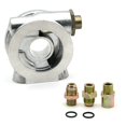 thumbnail image 1 of Oil Cooler Filter Sandwich Plate Thermostat Adapter 3/4" 16-UNF with AN10 Fittings Oil Filter Oil Adapter~3760, 1 of 1