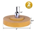 thumbnail image 3 of Decal Remover Eraser Wheel Adhesive Remover with Adapter 2 Pack 4 Inch Rubber Eraser Wheel for Dril, 3 of 5