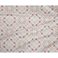 thumbnail image 4 of oneOone Polyester Lycra Pink Salmon Fabric Dot|Heart & Diamond Shape Geometric Diy Clothing Quilting Fabric Print Fabric By Yard 56 Inch Wide, 4 of 4