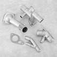 thumbnail image 2 of Coolant Flange Kit Coolant Hose Flange Engine Coolant Hose Flange Coolant Hose Flange Fit Aluminum Coolant Flange 4Pcs/Set Aluminum Engine Coolant Hose Flange Kit Fit For Mk4 1.8T, 2 of 8