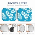 thumbnail image 6 of Windshield Sun Shade, Blue Tropical Hibiscus Flowers Foldable Car Sun Shade Windshield for Front, 2 Pieces, 6 of 7