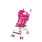 Skyler Jumbo Umbrella Stroller w/ Canopy and Carry Bag - Stars - Pink