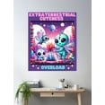 thumbnail image 2 of Extraterrestrial Cuteness Overload Poster Wall Art, Modern Wall Decor For Living Room Bedroom, 16x24 UNFRAMED, 2 of 3
