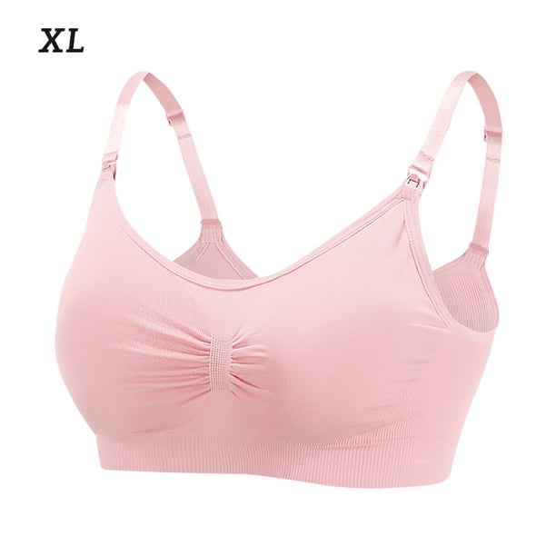 Sujetador de lactancia Mujer Embarazo Postparto Ropa interior Sujetador sin costuras, Rosa, XL Methold AP001133-09