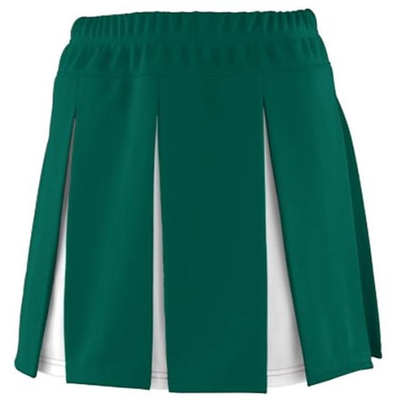 9115A Ladies Liberty Skirt - Dark Green & White, Extra Large