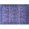 thumbnail image 1 of Ahgly Company Machine Washable Indoor Rectangle Oriental Blue Industrial Area Rugs, 3' x 5', 1 of 4