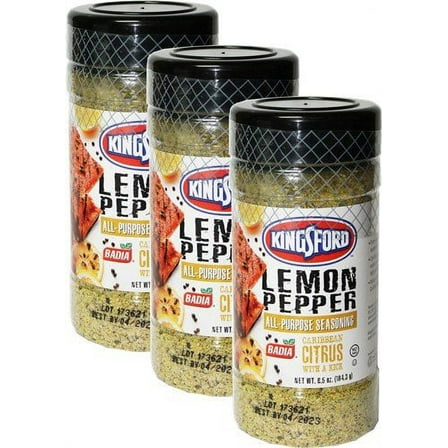 Kingsford Lemon Pepper All Purpose Seasoning 6.5 oz, Pack of 3