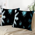 thumbnail image 3 of LALILO Throw Pillow Covers Light Blue Hexagon Mosaic Modern Cushion Cover 18" x 18", 2 Pack, 3 of 6