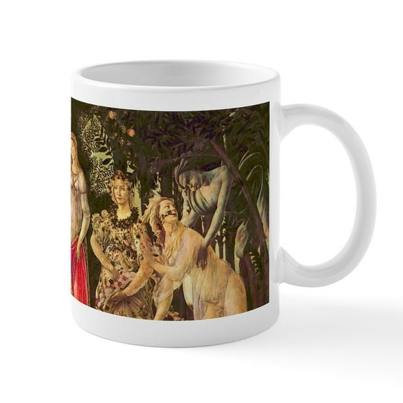 CafePress - Primavera By Botticelli Mugs - 11 oz Ceramic Mug - Novelty Coffee Tea Cup