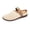 07#Beige, variant on Women's Breathable Mesh Clogs Adjustable Strap Slip - On Mules Comfortable Lightweight Closed Toe Slippers for Daily Casual Wear