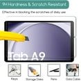 thumbnail image 5 of 2 Pack Designed for Samsung Galaxy Tab A9 & Galaxy Tab A11 8.7" Tempered Glass Screen Protector, (SM-X110/ SM-115/ SM-X133/SM-X135), Ultra Clear, 9H Hardness, Scratch Resistant, 5 of 7