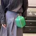 thumbnail image 4 of Bolsas De Maquillaje Bolsa de cosméticos PU Caja de maquillaje multifuncional Mini para viajes femeninos (Verde), 4 of 6