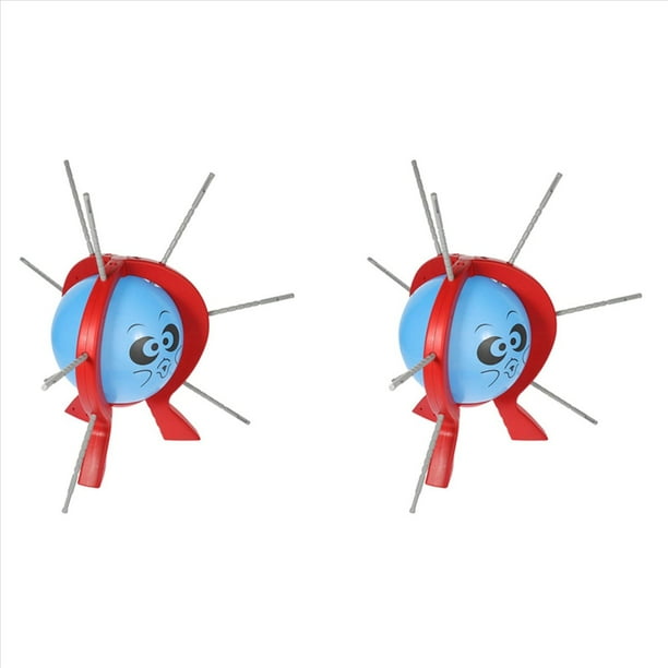 2X Juego de Explosión de Globos, Juego de Mesa Familiar, Globos Perforados para Rellenos de Bolsas de Fiesta, Juego de Fiesta, Juego para Padres, Juguete de Escritorio