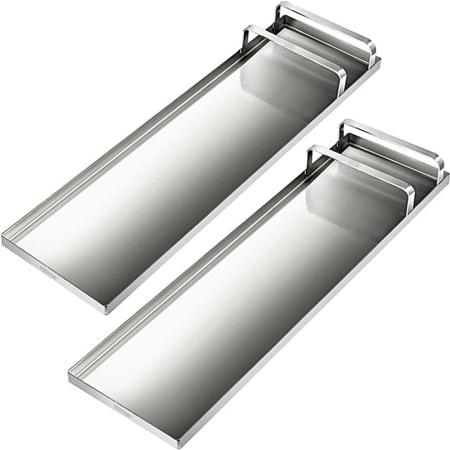 VEVOR Concrete Knee Boards 28'' x 8'' Slider Knee Boards, Kneeler Board Stainless Steel Knee boards, Concrete Board Slider Tools, Pair Moving Sliders with Rouned Conner, for Cement & Concrete Fini