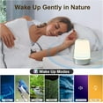thumbnail image 4 of Hansang Sunrise Alarm Clock, Wake up Light Alarm Clock, 3 Ways Dimmable Modern Small Digital RGB Bedside Lamp for Heavy Sleeper, 4 of 8