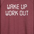 thumbnail image 3 of Instant Message - Wake Up Work Out - Women's Lightweight French Terry Long Sleeve Shirt, 3 of 6