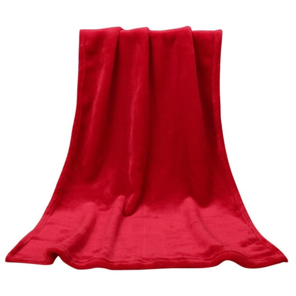 Ctnporpo 50X70CM Fashion Solid Soft Throw Kids Blanket Warm Coral Plaid Blankets Flannel