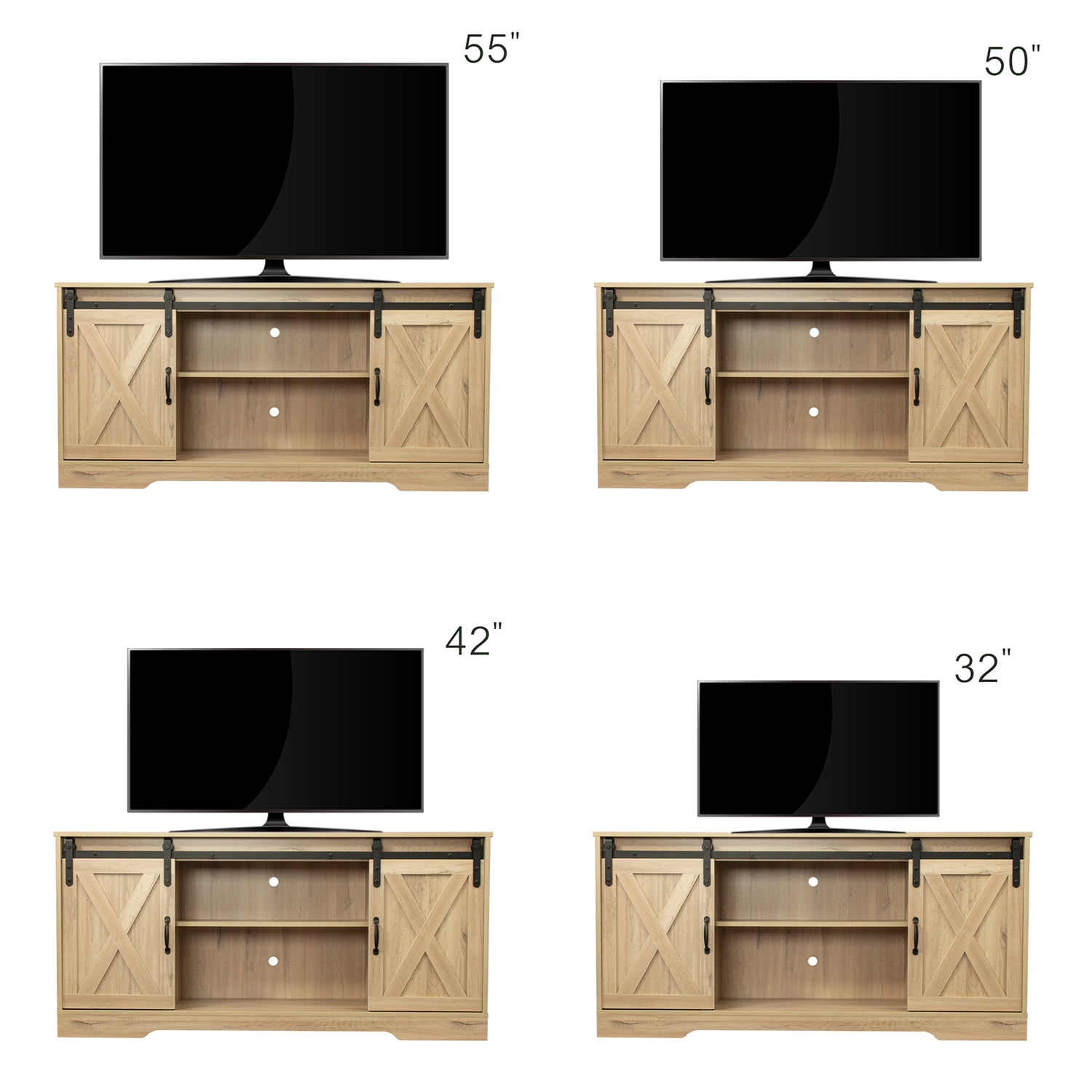 Kepooman Mid-Century TV Stand for Bedroom, Modern TV Stands for 62 Inch TV for Living Room, 62" Entertainment Center for TVs for Home, Oak-C Kepooman Mid-Century TV Stand for Bedroom, Modern TV Stands for 62 Inch TV for Living Room, 62" Entertainment Center for TVs for Home, Oak-C