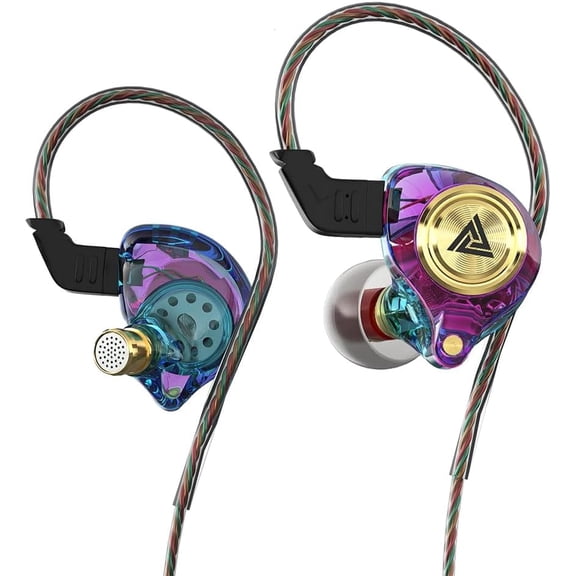 Wired Gaming Earbuds, Ak3file in Ear Monitors, Deep Bass Sound Wired Earbuds, HiFi in Ear Headphones with 1DD 10mm Dynamic Driver, IEM for Music Gaming Video Calling