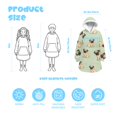 thumbnail image 3 of Pug Green Pattern Lamb Fleece Blanket Hoodies for Teens ,Teens Oversize Sherpa Wearable Hooded Blanket Sweatshirt with Super Pockets, 3 of 6