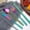 Multicolor, variant on PONPRNGY 6 Pieces Flatware Set, Stainless Steel Knife, fork, Spoon, Chopsticks, Metal Straw, Cleaning Brush, Durable Travel Cutlery Set, Plastic Storge Box