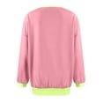 thumbnail image 4 of Oversized Sweatshirt for Women Crewneck Solid Color Long Sleeve Shirts Sweatshirt, 4 of 5