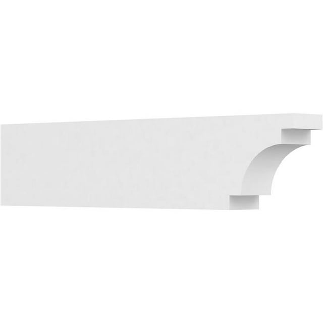 Ekena Millwork RFTP04X08X36MED 8 x 4 x 36 Po Standard Architectonique de Qualité PVC Queue de Chevron