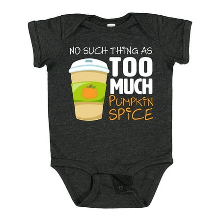 

Inktastic No Such Thing As Too Much Pumpkin Spice Gift Baby Boy or Baby Girl Bodysuit