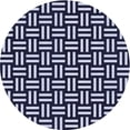 thumbnail image 1 of Ahgly Company Indoor Round Patterned Night Blue Area Rugs, 3' Round, 1 of 6