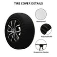 thumbnail image 2 of Bingfone Lilacs Teapot Scenic Painting Spare Tire Cover Weatherproof Universal Wheel Protectors for RV Camper Travel Trailer SUV Truck-15 inch, 2 of 8
