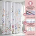 thumbnail image 6 of Unique Bargains Floral Print Sets, Waterproof Bath Curtain Multicolor 71"W x 71"L, 6 of 8