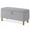 Gray, variant on 39.5" Boucle Storage Ottoman Bench for Living Room Bedroom Foot Rest End of Bed Wood Leg Green