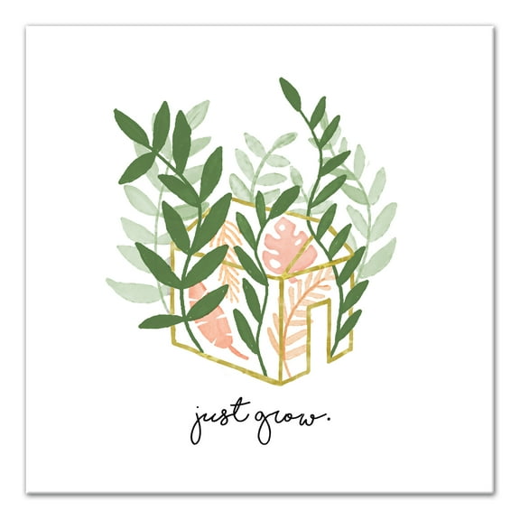 Creative Products Just Grow Greenhouse 16x16 Canvas Wall Art