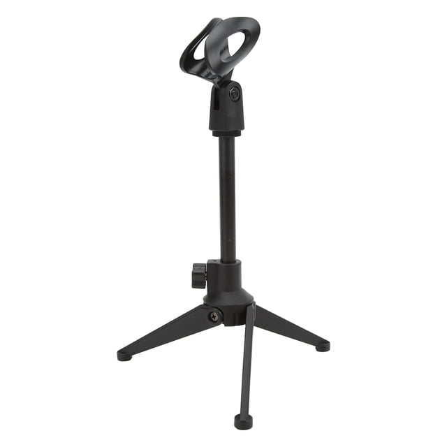 Soporte para micrófono Trípode de escritorio, Soporte para micrófono Trípode de escritorio Soporte para micrófono ajustable Soporte para micrófono de mesa Rendimiento finamente ajustado