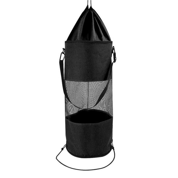 TureClos Boat Trash Bag Portable Outdoor Marine Hoop Mesh Trash Garbage Can Container for