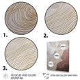 thumbnail image 3 of DESIGN ART Designart "Gold And Grey Line Art In Motion Iv" Minimalism Line Art Canvas Prints 16 in. wide x 32 in. high, 3 of 5